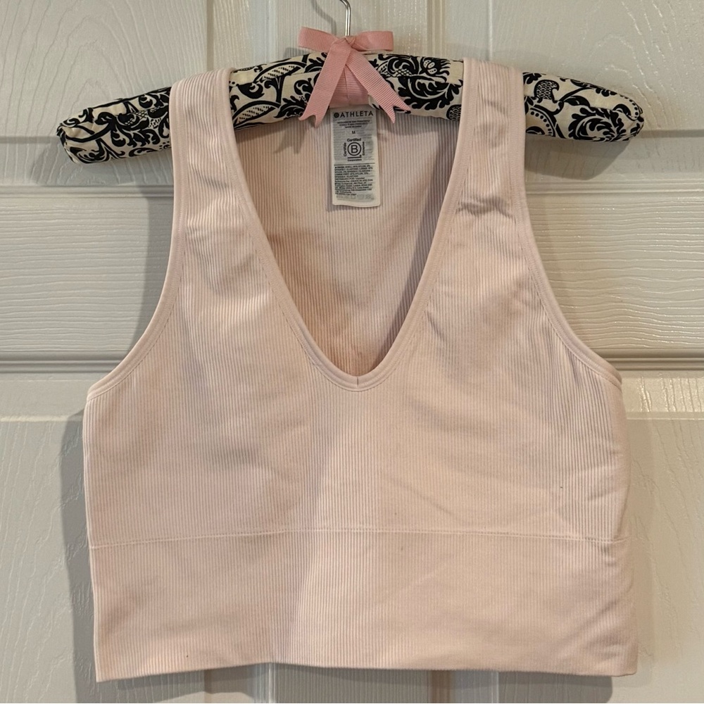 Athleta Pink Fitted Tank Top - Size M